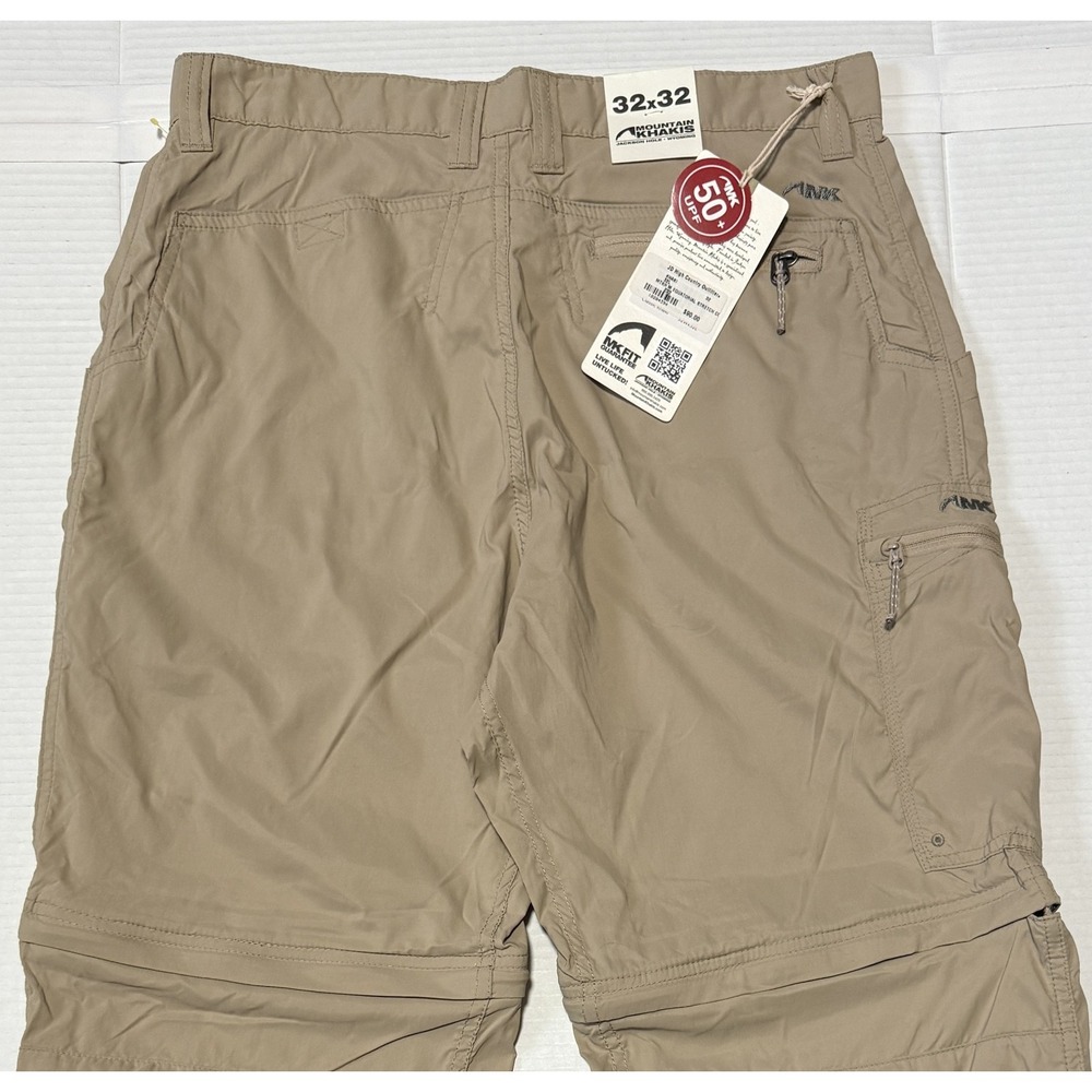 MOUNTAIN KHAKIS Equatorial - Men's Convertible Stretch Pant - Size 32x32 NEW NWT